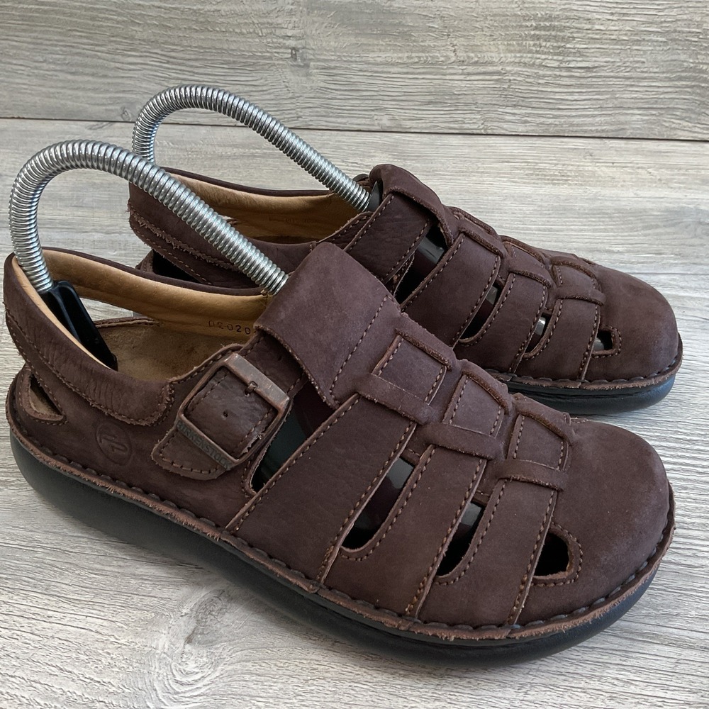 Birkenstock Footprints Madeira  Brown Leather Fisherman Sandals EU  36/ US 5.5-6